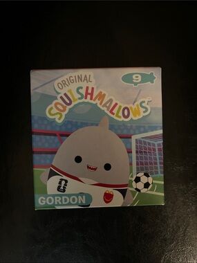 Squishmallows Gordon Plush Box - teal, red, white, green